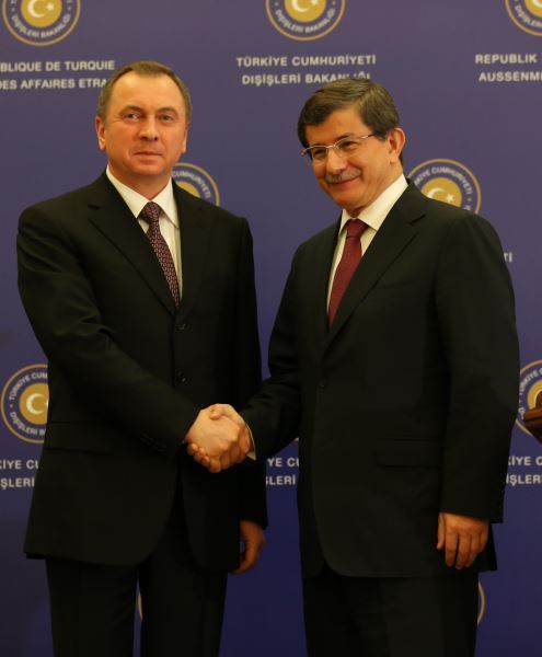 Foreign Minister Davutoğlu Meets With Foreign Minister Makei Of Belarus ...